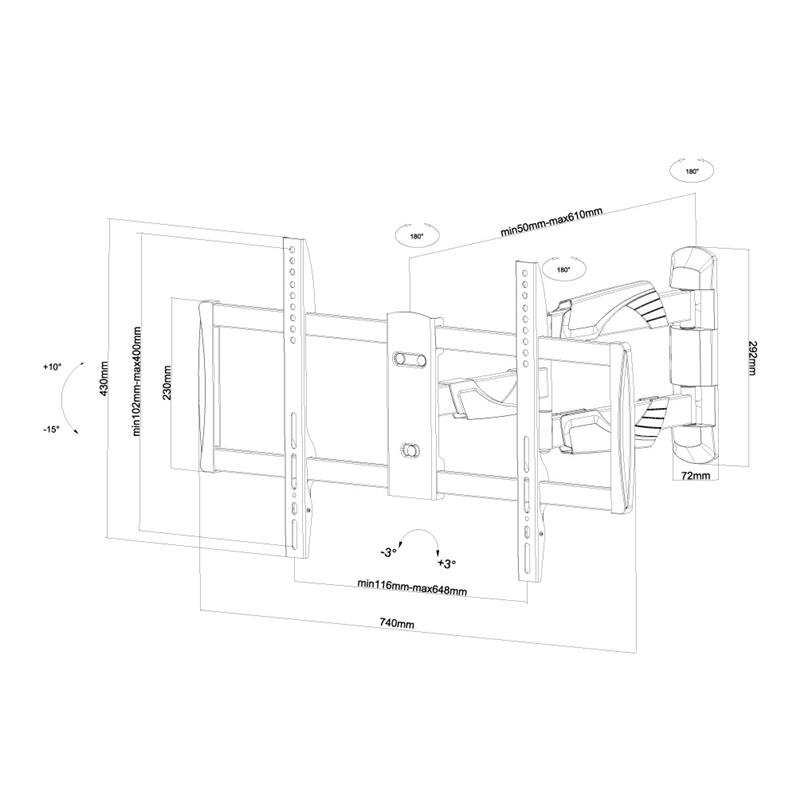 Newstar Flatscreen Wandsteun