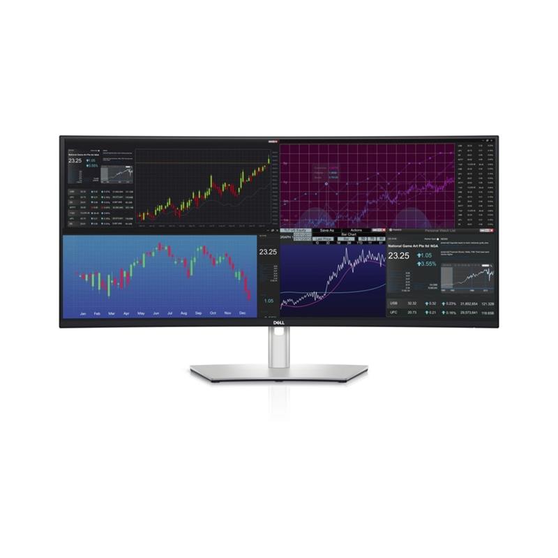 DELL UltraSharp U3824DW LED display 95,2 cm (37.5"") 3840 x 1600 Pixels Wide Quad HD+ LCD Zwart, Zilver