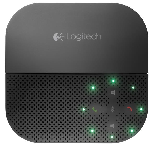 Logitech P710e luidspreker telefoon Mobiele telefoon Zwart USB/Bluetooth