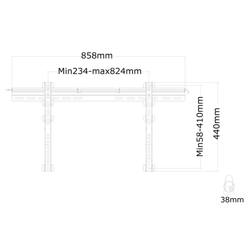 Neomounts tv wandsteun