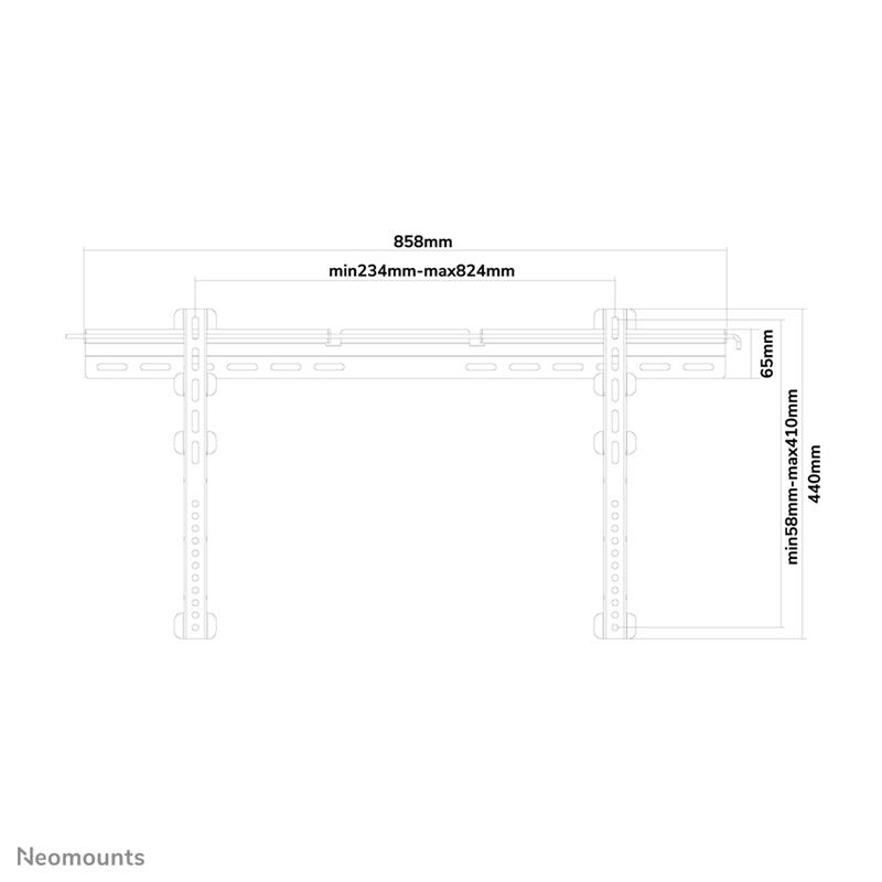 Neomounts tv wandsteun