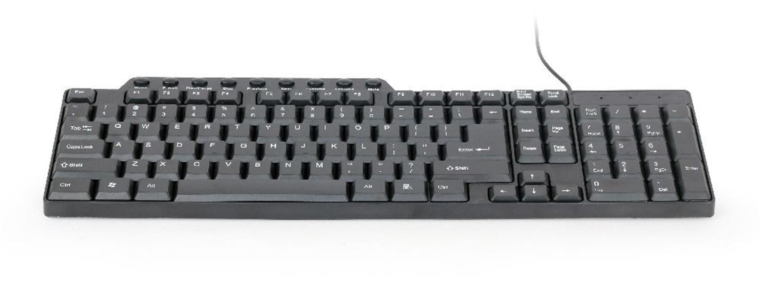 Multimedia toetsenbord zwart USB US Layout