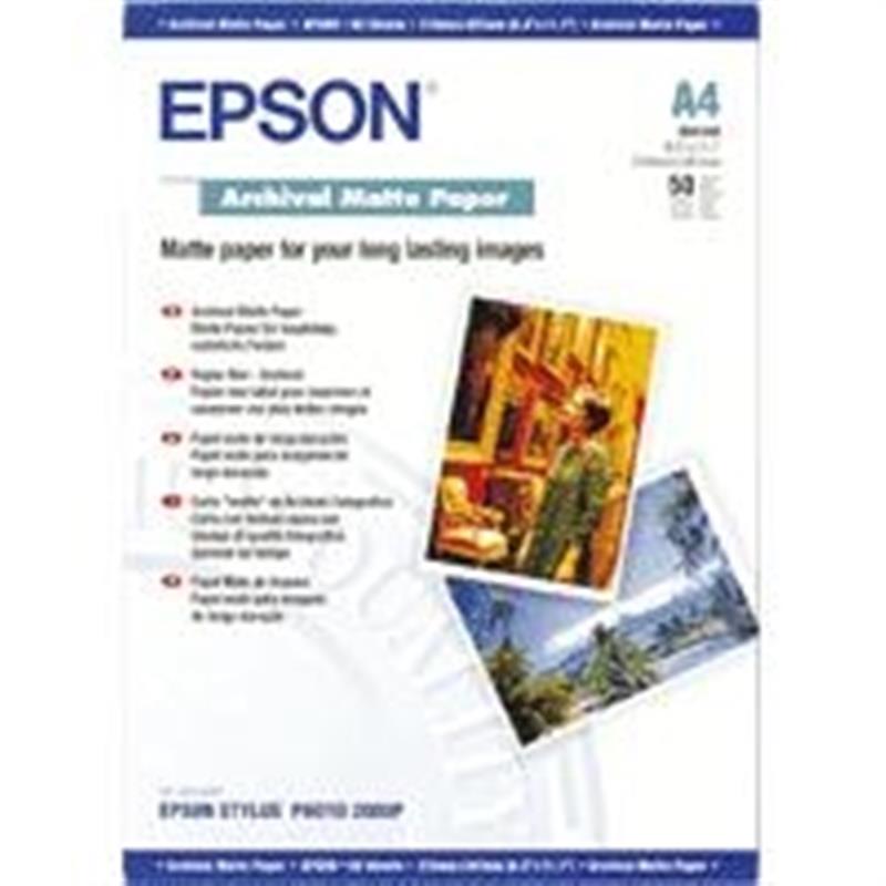 Epson Archival Matte Paper - A4 - 50 Vellen