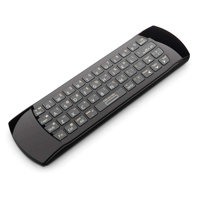 Rii mini i25 Air mouse keyboard 2 4G mini keyboard en Airmouse IR learning 450 mAh accu - USB receiver