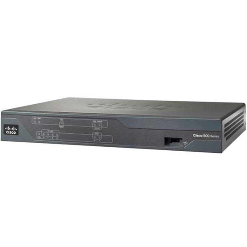 Cisco 881 bedrade router Fast Ethernet Zwart