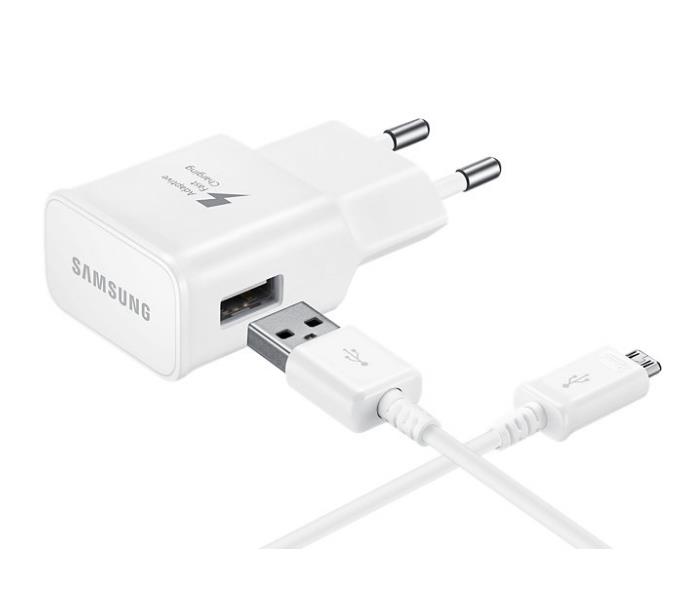 Samsung Travel Charger incl Micro USB Cable 2 0A White Bulk