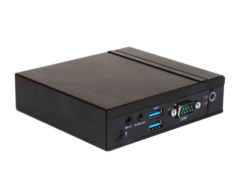 Giada MiniPC barebone VM23 Intel Celeron Dual-Core N3350 HD Graphics 550 2 GB DDR3-L on-board 32 GB EMMC 1x mSata 1x GB Lan M 2 slot for WiFi 2 x USB2