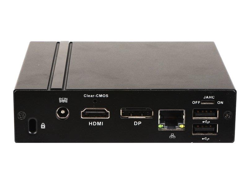 Giada MiniPC barebone VM23 Intel Celeron Dual-Core N3350 HD Graphics 550 2 GB DDR3-L on-board 32 GB EMMC 1x mSata 1x GB Lan M 2 slot for WiFi 2 x USB2