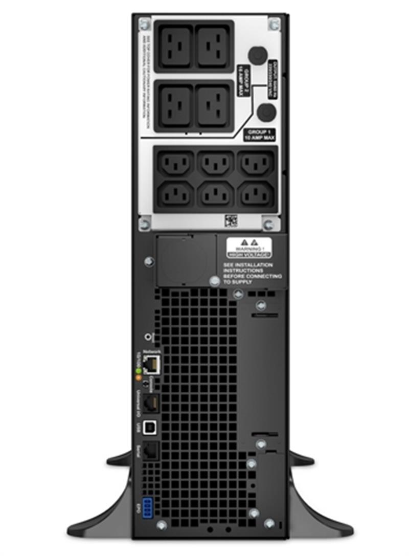 APC Smart-UPS On-Line SRT5KXLI - Noodstroomvoeding, 6x C13, 4x C19 uitgang, Embedded NMC, Tower, 5000VA