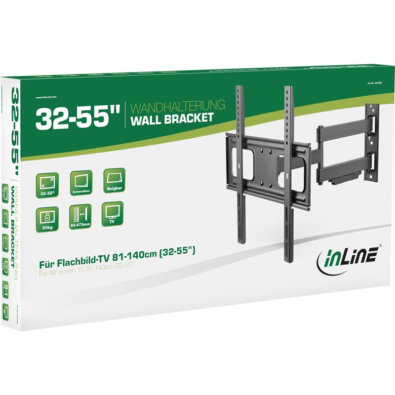 InLine Wall Bracket for Display 81-140cm 32-55 max 50kg