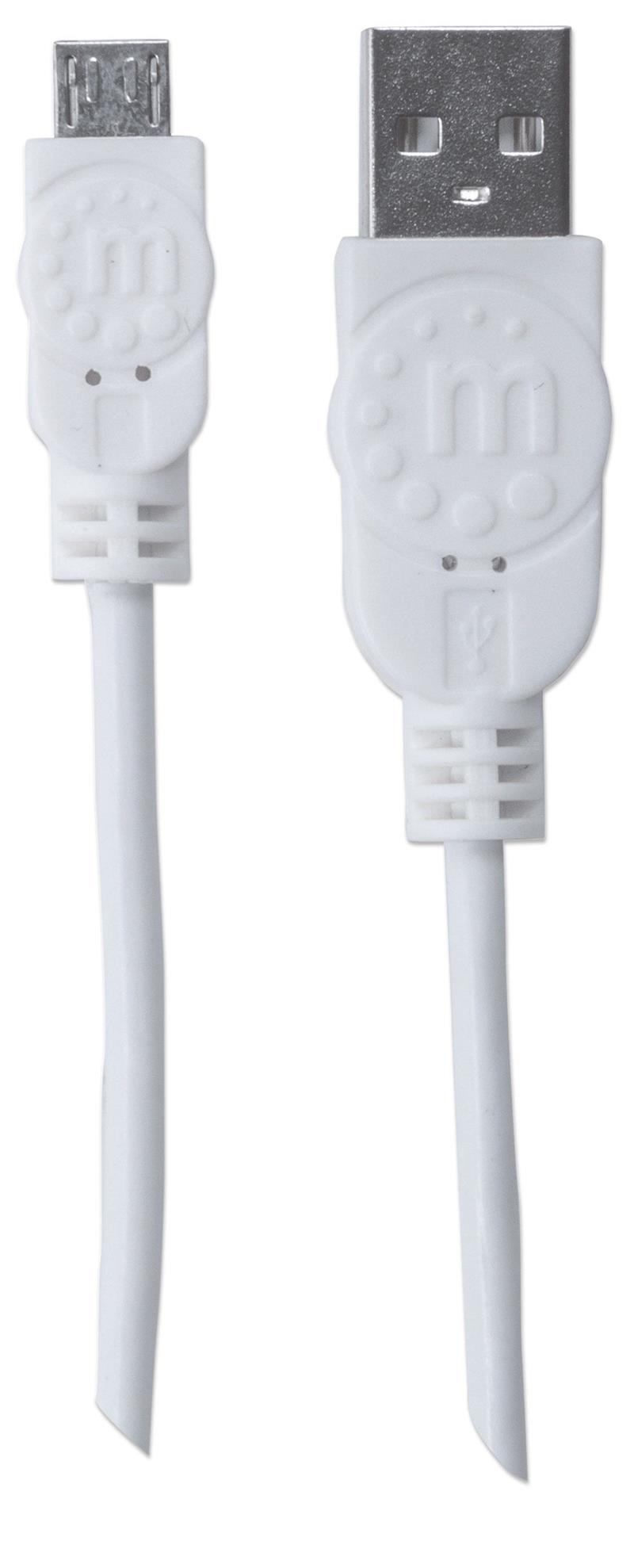 USB 2 0 Device Cable A Male Micro-B Male 1 m 3 ft White