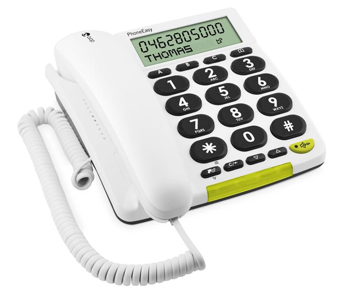 Doro PhoneEasy 312cs Wit Nummerherkenning