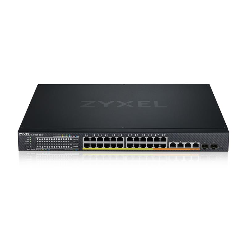 Zyxel XMG1930-30HP Managed L3 2.5G Ethernet (100/1000/2500) Power over Ethernet (PoE) 1U Zwart