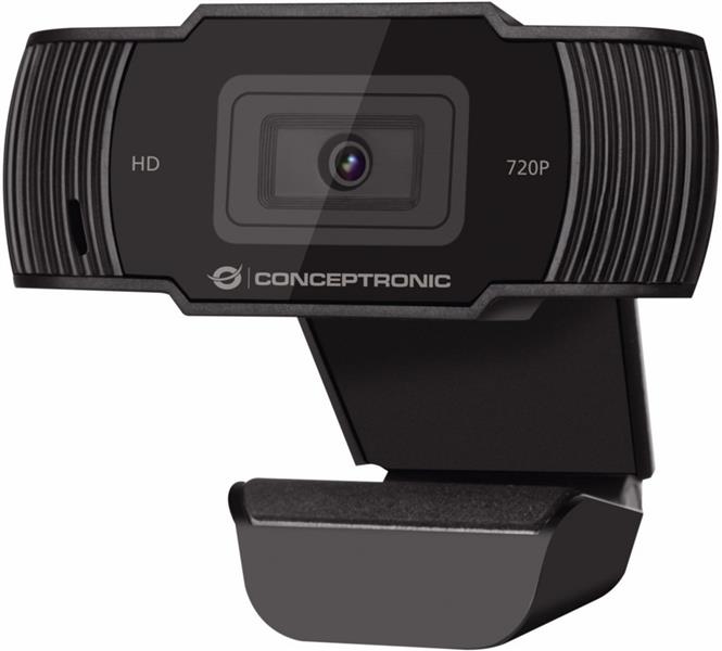 Conceptronic AMDIS 720P HD with Microphone webcam 1280 x 720 Pixels USB 2.0 Zwart