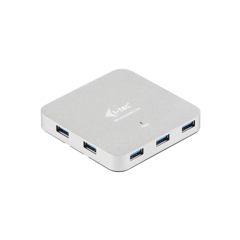 i-tec Metal U3HUBMETAL7 interface hub USB 3.2 Gen 1 (3.1 Gen 1) Type-A 5000 Mbit/s Zilver