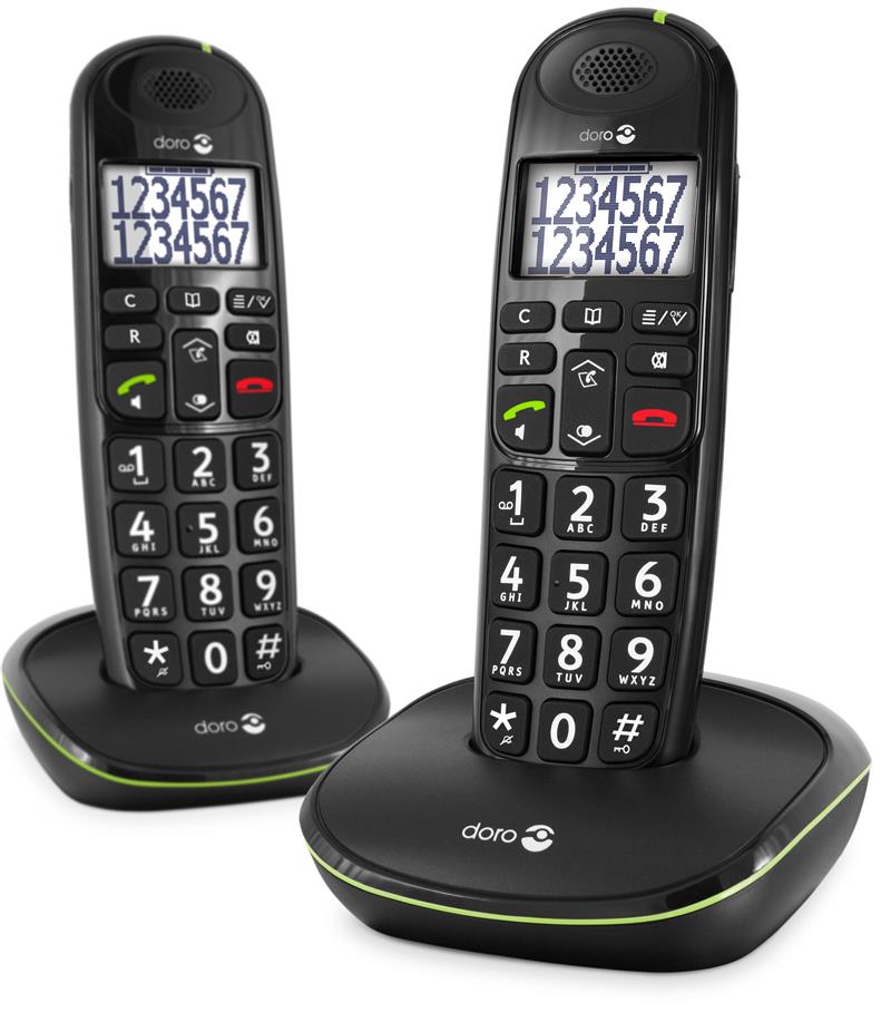 Doro PhoneEasy 110 Duo Dect Black