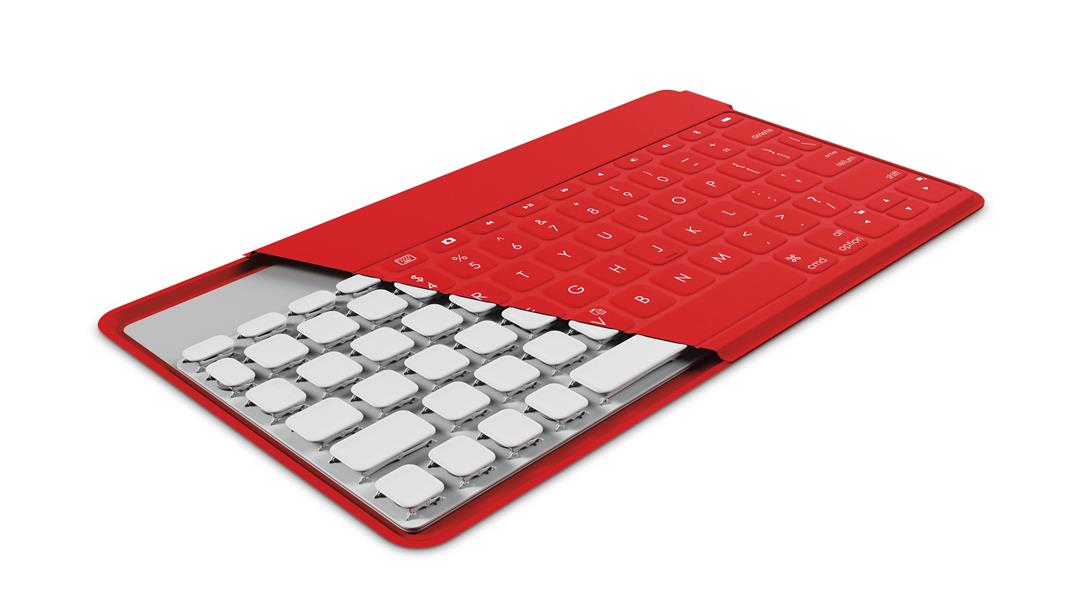 Logitech Keys-To-Go toetsenbord voor mobiel apparaat QWERTZ Zwitsers Rood Bluetooth