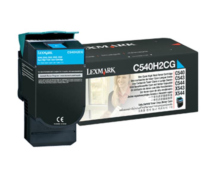 Lexmark C54x, X54x 2K cyaan tonercartridge