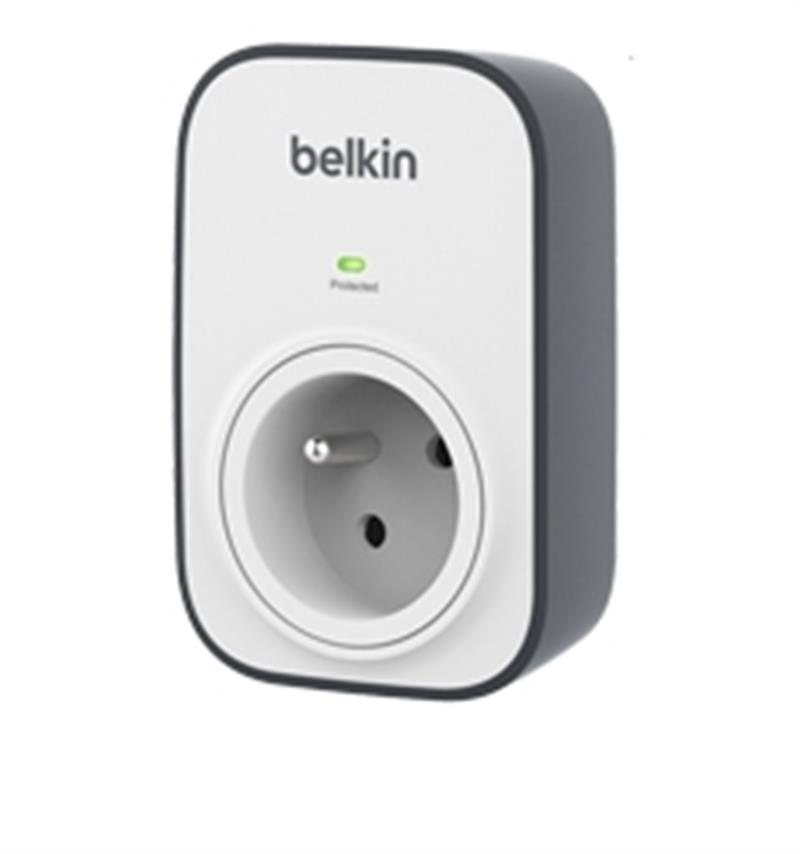 Belkin BSV103CA Overspanningsbeveiliging Zwart, Wit 1 AC-uitgang(en)