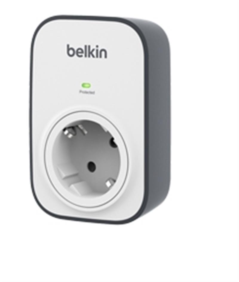 Belkin BSV103VF Overspanningsbeveiliging Zwart, Wit 1 AC-uitgang(en)