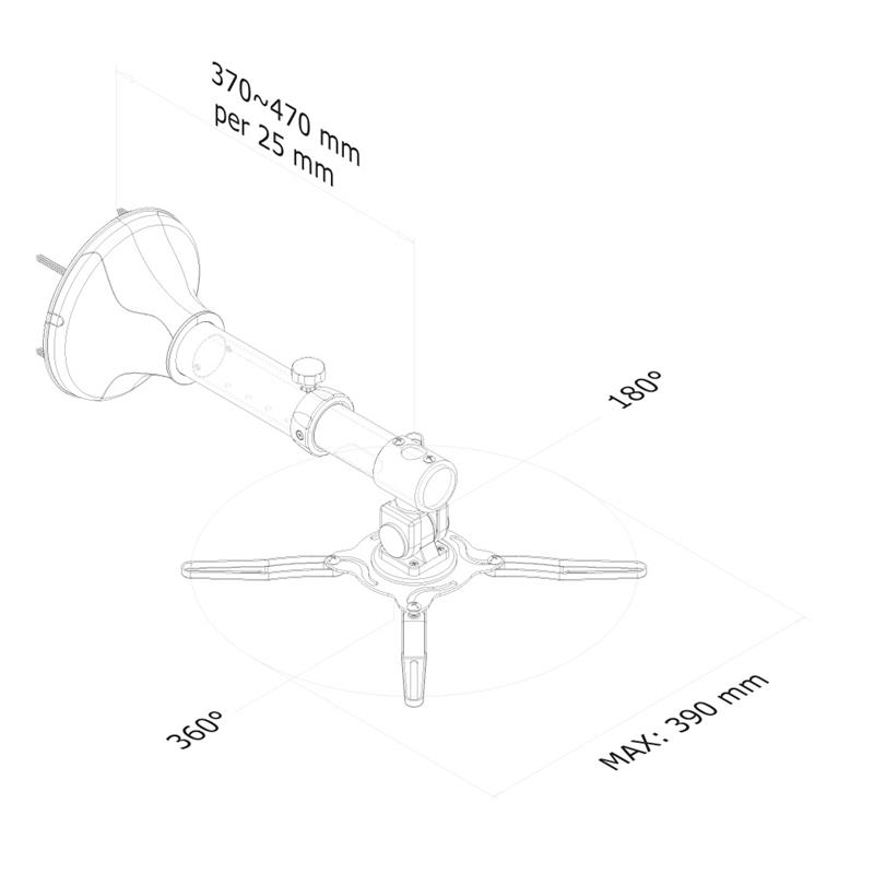 Neomounts projector wandsteun