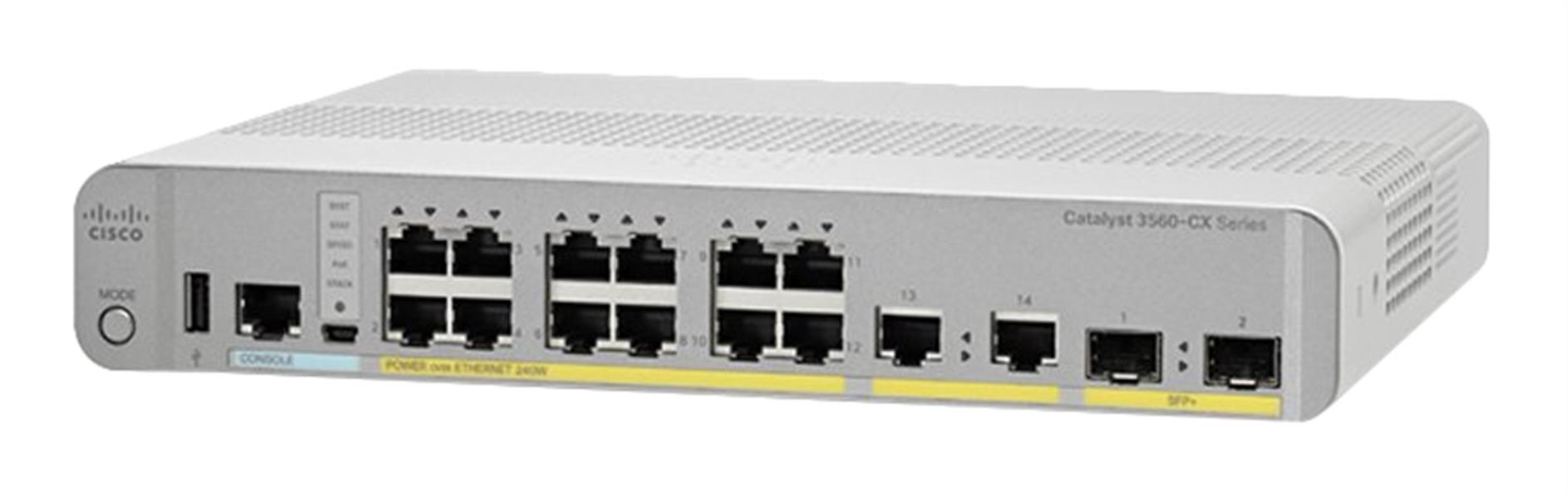 Cisco Catalyst 3560-CX Managed L2/L3 Gigabit Ethernet (10/100/1000) Power over Ethernet (PoE) 1U Wit