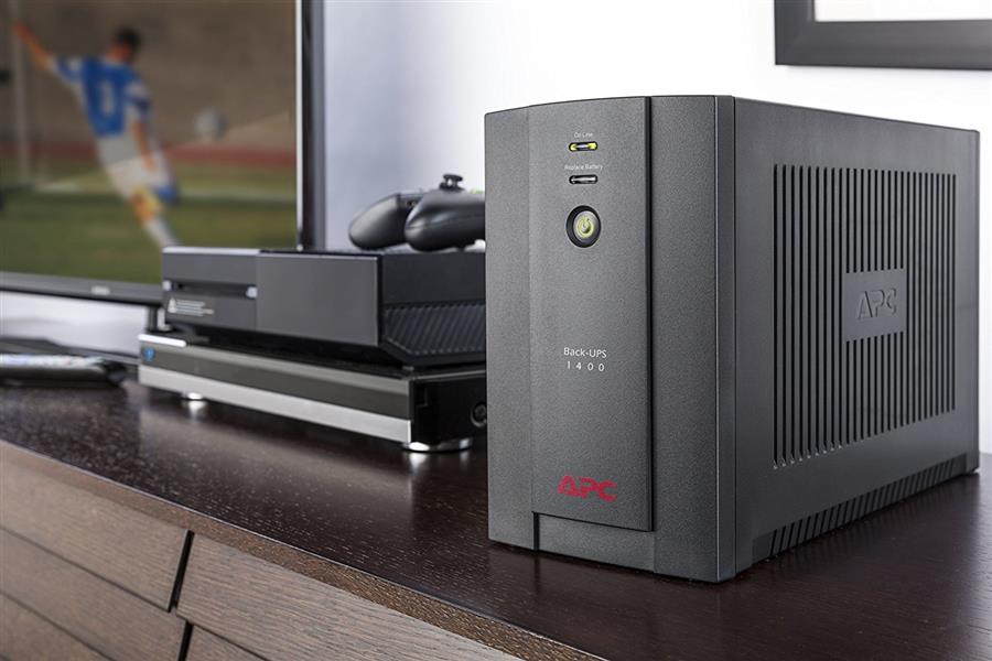 APC Back-UPS 1400VA noodstroomvoeding 4x stopcontact, USB