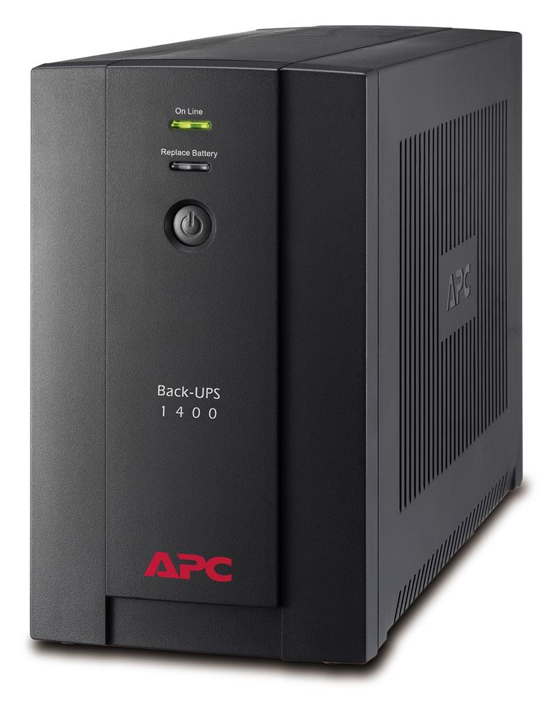 APC Back-UPS 1400VA noodstroomvoeding 4x stopcontact, USB