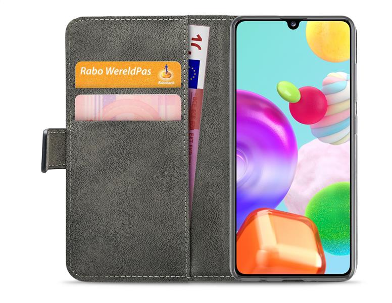 Mobilize Classic Gelly Wallet Book Case Samsung Galaxy A41 Black