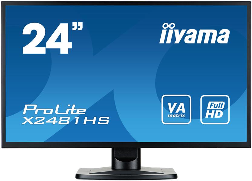 iiyama ProLite X2481HS-B1 LED display 59,9 cm (23.6"") 1920 x 1080 Pixels Full HD Flat Mat Zwart