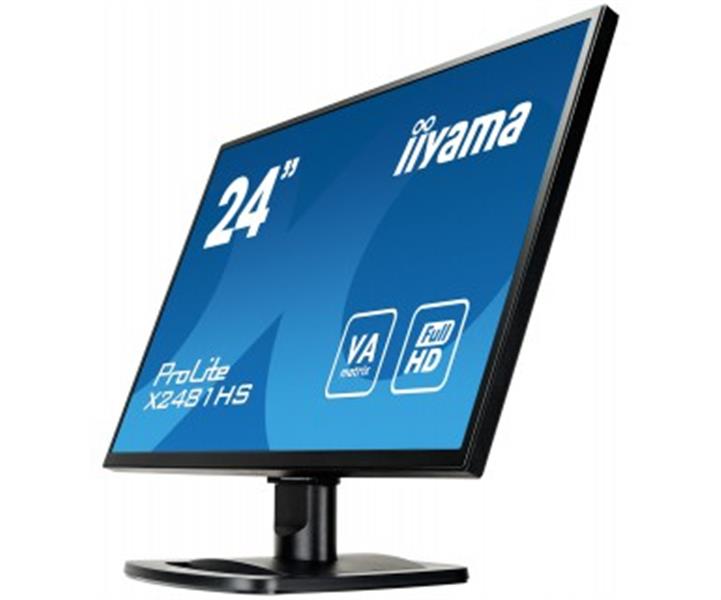 iiyama ProLite X2481HS-B1 LED display 59,9 cm (23.6"") 1920 x 1080 Pixels Full HD Flat Mat Zwart