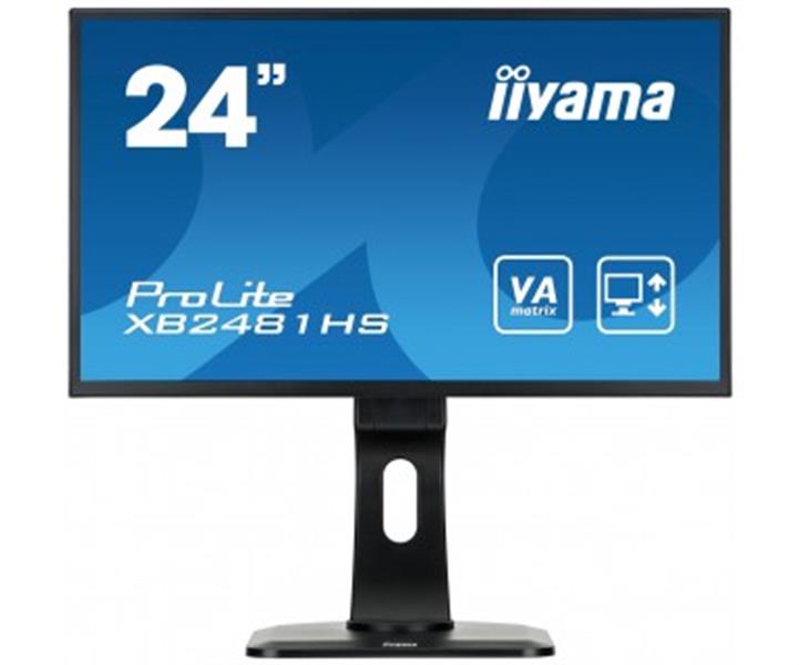 iiyama ProLite XB2481HS-B1 LED display 59,9 cm (23.6"") 1920 x 1080 Pixels Full HD Flat Mat Zwart