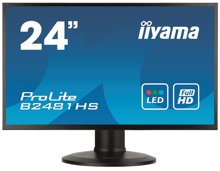 iiyama ProLite XB2481HS-B1 LED display 59,9 cm (23.6"") 1920 x 1080 Pixels Full HD Flat Mat Zwart