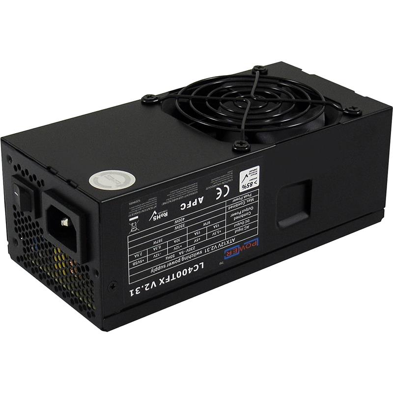 Power supply TFX LC Power 350W 80mm fan LC400TFX V2 31 black