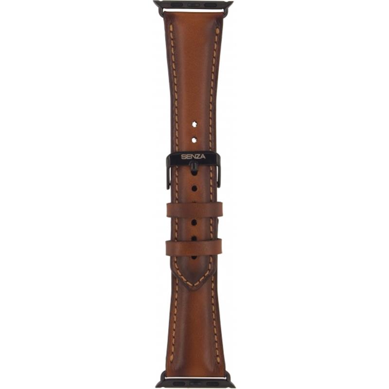 Senza Desire Leather Strap Apple Watch 38mm Burned Cognac