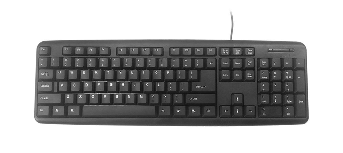 Gembird toetsenbord USB zwart US layout