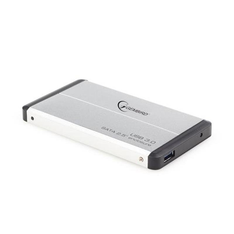 Gembird Externe 2 5inch SATA harddiskbehuizing USB 3 0 zilver