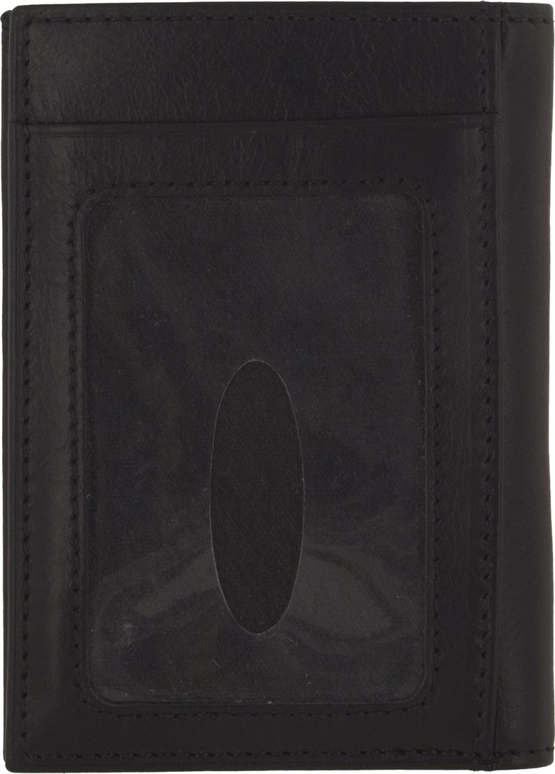 Senza Pure Leather Card Holder Deep Black