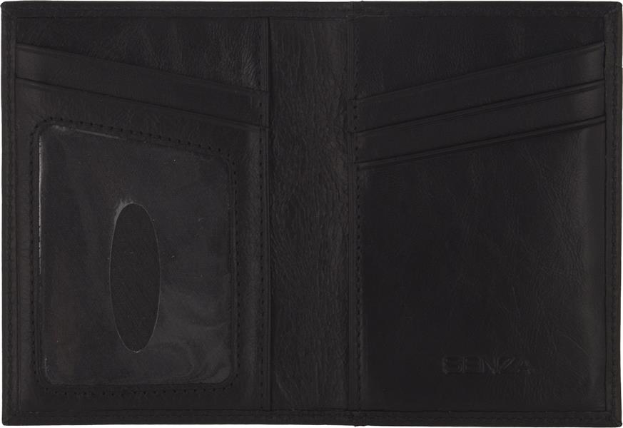 Senza Pure Leather Card Holder Deep Black