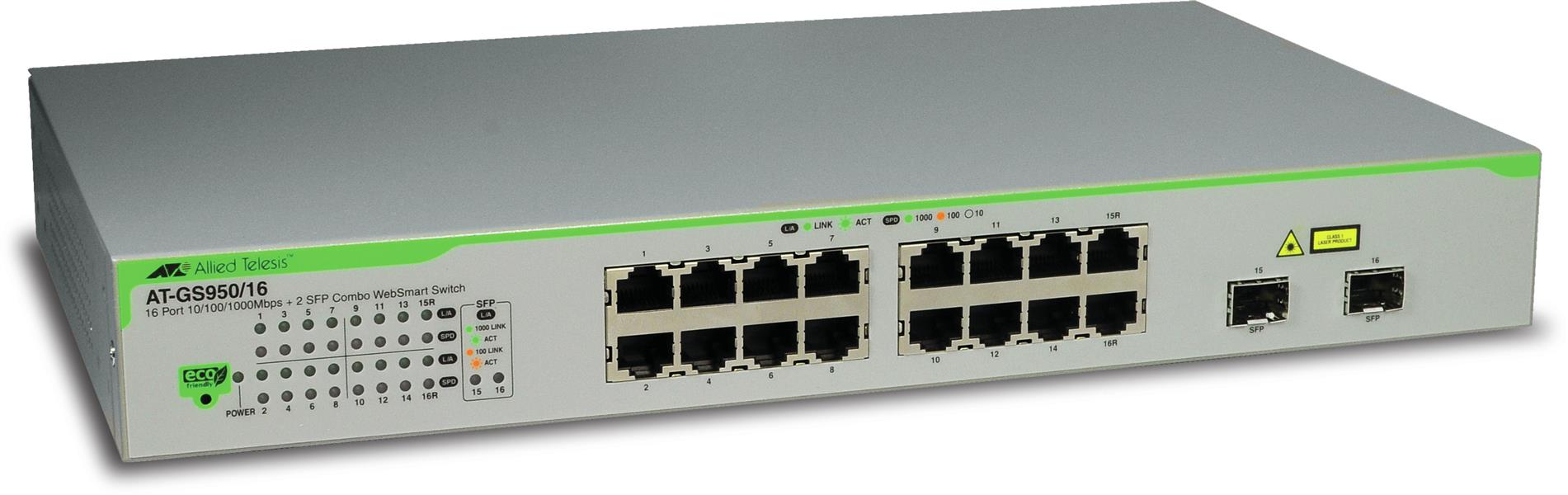 Allied Telesis AT-GS950/16-50 Managed L2 Gigabit Ethernet (10/100/1000) Wit 1U
