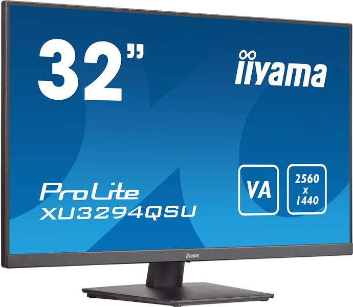 iiyama ProLite XU3294QSU-B1 computer monitor 80 cm (31.5"") 2560 x 1440 Pixels Wide Quad HD LCD Zwart