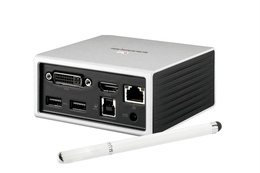 CLUB3D UNIVERSEEL Mini Displaylink gecertificeerd Docking Station USB A 3.2 Gen 1 4K30Hz 1x HDMI, 1x DVI, 4x USB Superspeed