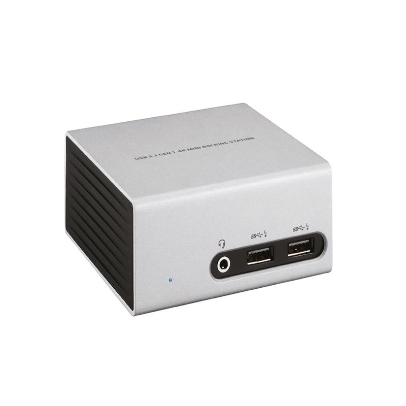 CLUB3D UNIVERSEEL Mini Displaylink gecertificeerd Docking Station USB A 3.2 Gen 1 4K30Hz 1x HDMI, 1x DVI, 4x USB Superspeed