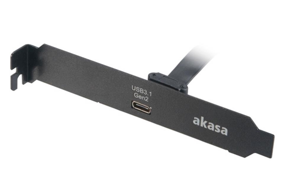 Akasa USB 3 1 Gen2 internal adapter cable Interal connector to USB C port with PCI bracket 0 5m *MBM *USBCF