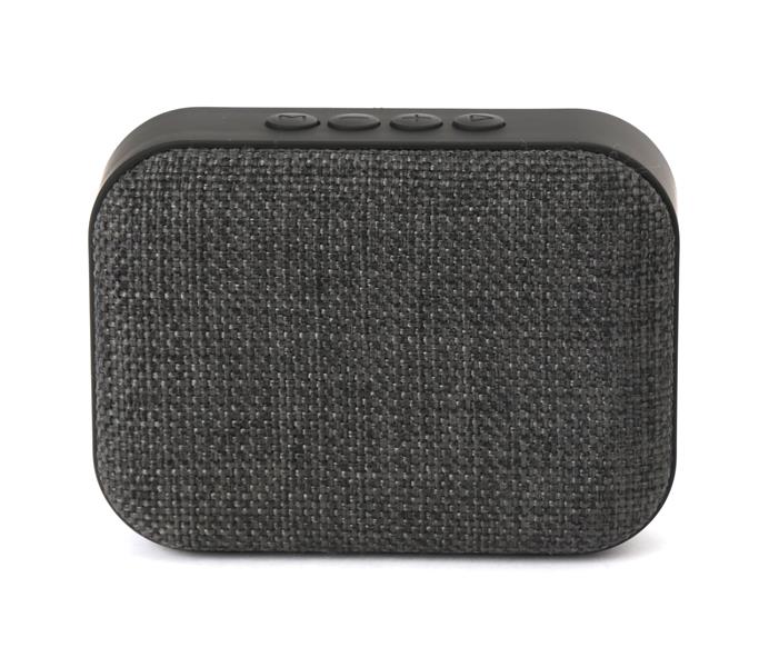 OMEGA Bluetooth 4 1 Wireless Speaker with FM Radio Handsfree MicroSD USB 3W Light Grey fabric
