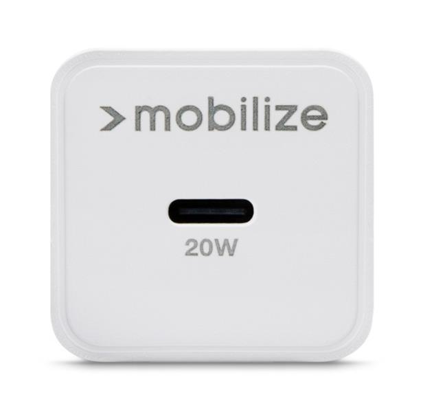 Mobilize Wall Charger USB-C 20W with PD PPS White
