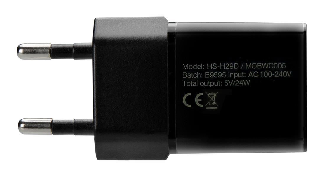 Mobilize Wall Charger 2x USB 24W Black