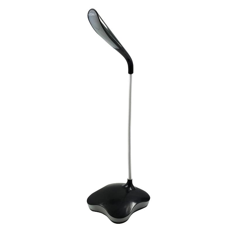 PLATINET LED bureaulamp 4 5W - FLEXIBEL Nacht Lamp - Zwart