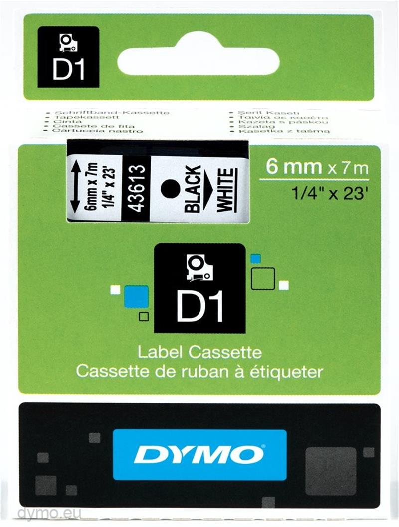 DYMO S0720780 labelprinter-tape Zwart op wit