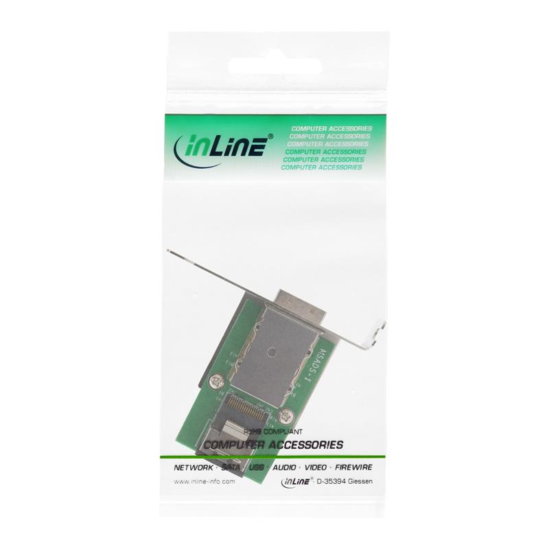 InLine SAS Low Profile Adapter Bracket external SFF-8088 to internal SFF-8087